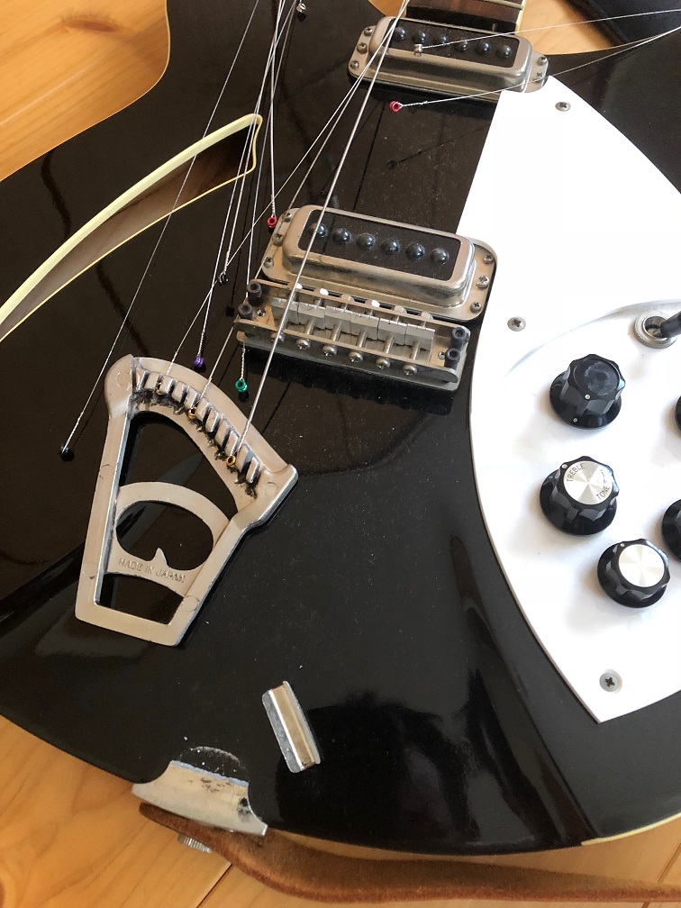 Greco RG95 リッケン12弦ギターモデルのテールピースを交換しました zoe log Greco RG95 リッケン12弦ギターモデルのテールピースを交換しました zoe log